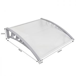 100X150cm DIY Auvent de porte store solaire abri banne entrée ombre protection