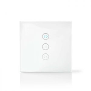 NEDIS Interrupteur Mural Intelligent WiFi – Contrôleur de rideaux, volets ou stores