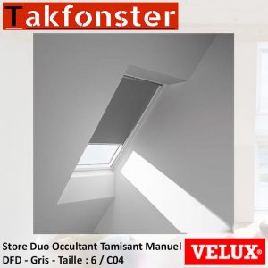 Store Duo Occultant Tamisant Manuel VELUX DFD 6 / C04