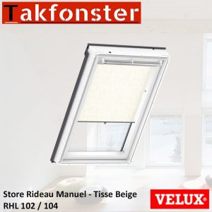Store Rideau Manuel VELUX RHL 100